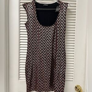 BEBE  black/Gold Sequin Sparkle Mini Dress Sz JS